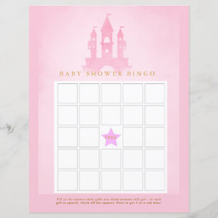Bingo de Chá de Bebê do Castelo Era Uma Vez