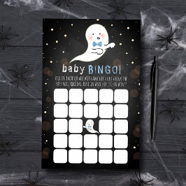 Bingo de Chá de fraldas de Halloween com Espírito 