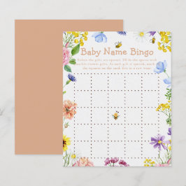 Bingo De Jogo De Chá de fraldas De Abelhas