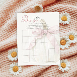 Bingo de Presente de Bebê Pequena Abóbora Rosa Arc