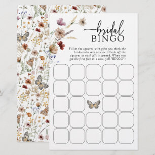 Bingo Nupcial de Floral Branco