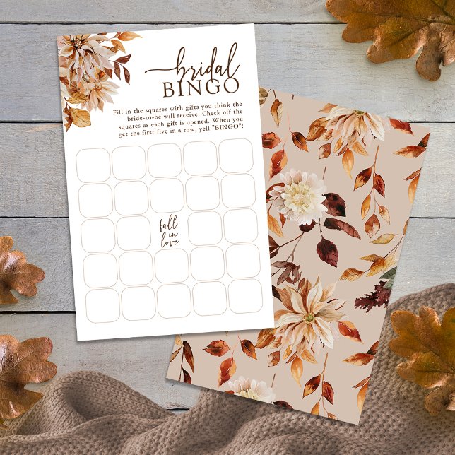 Bingo Nupcial de Outono (Autumn Bridal Bingo
)