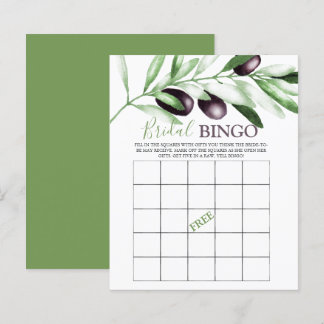 Bingo Nupcial Ramo de Oliveira Jogo de Chuveiro Nu