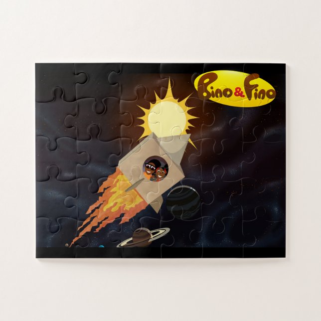 Bino e Fino na Space Kids Quebra-cabeça (Horizontal)