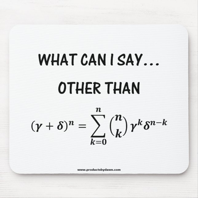 Binomial Theorem Mousepad (Frente)