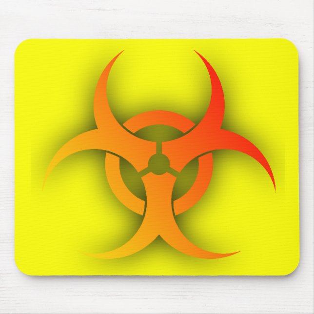Bio Hazard Funny Mousepad Humor (Frente)