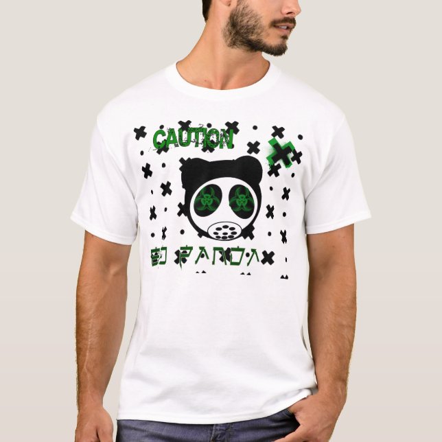 Bio t-shirt dos homens da panda (Frente)