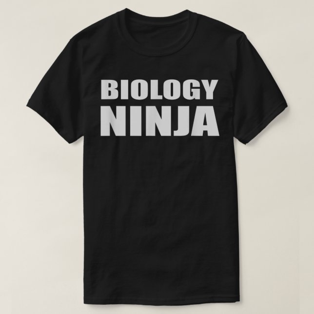 Biologia Ninja Camisa Bio Professora Ciência Te (Frente do Design)