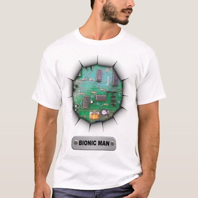 bionic man t-shirt (Frente)