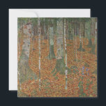 Birch Forest por Gustav Klimt, Vintage Art Nouveau<br><div class="desc">Birch Forest (c. 1903), de Gustav Klimt, é uma pintura típica da Era Vitoriana Simbiolismo das belas artes, que apresenta uma cena natural. Uma floresta com pássaros e folhas no outono, com folhas castanhas espalhadas no chão. Sobre o artista: Gustav Klimt (1862-1918) era um pintor simbolista austríaco e um dos...</div>