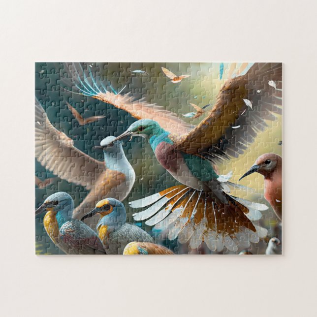 Bird Art 2 Easy Brain Art Quebra-cabeça Fotografia (Horizontal)