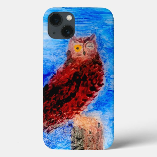 Bird Art Funny Owl (Verso)