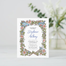 Bird Floral Border Wedding Orçamento