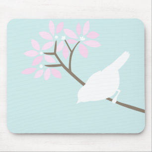 Bird Mousepad Branco