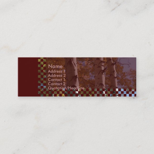 Birds Cartão de visita (Frente)