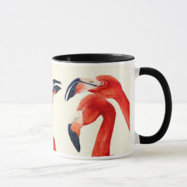 Birds of a Feather - caneca de café do flamingo