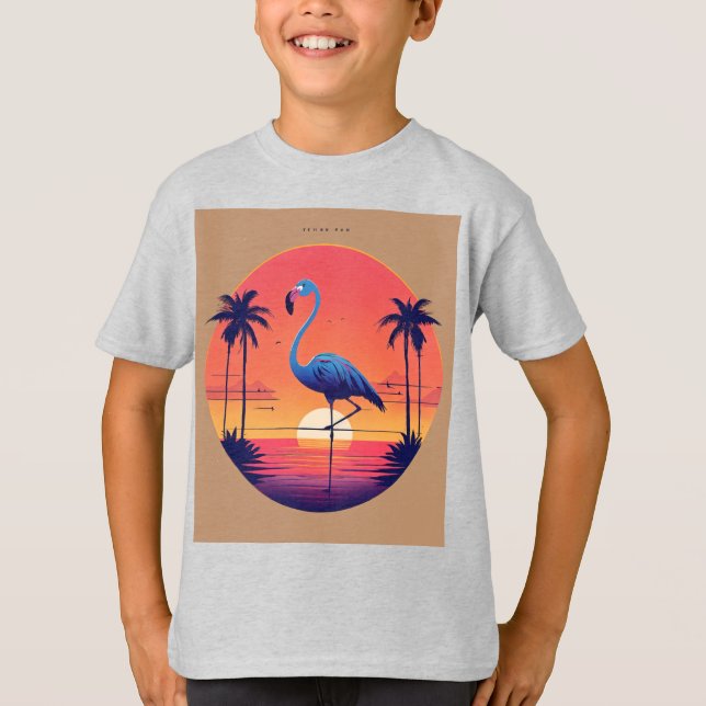 Birds on the Wire – Camiseta Flock de Desenho Anim (Frente)