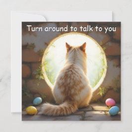 Birman Cat - Cartão de Feriado de Páscoa