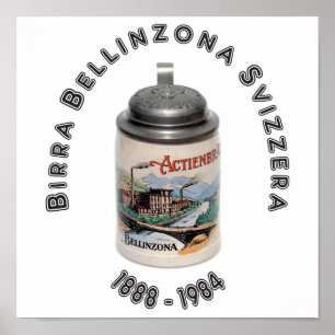 Birra Bellinzona Svizzera Poster