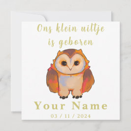 Birth Boy and Girl, sweet little Owl