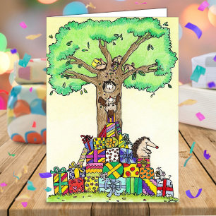 BIRTHDAY APRESENTA cartão de saudação de Nicole Ja