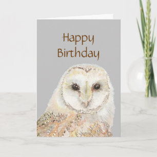 Birthday Barn Owl Porque é que celebramos o cartão