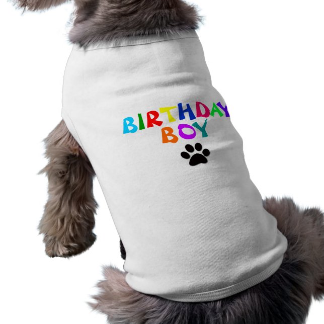 "Birthday Boy", camiseta (Verso)