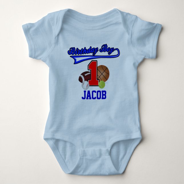 Birthday Boy Desportiva Primeira Camisa De Anivers (Frente)