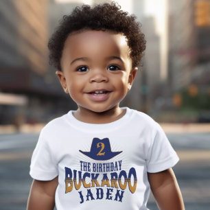 "Birthday Buckaroo" Caubói Ocidental Camisa de Ani