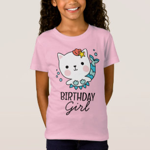 Birthday Girl Camiseta de nascimento de gato