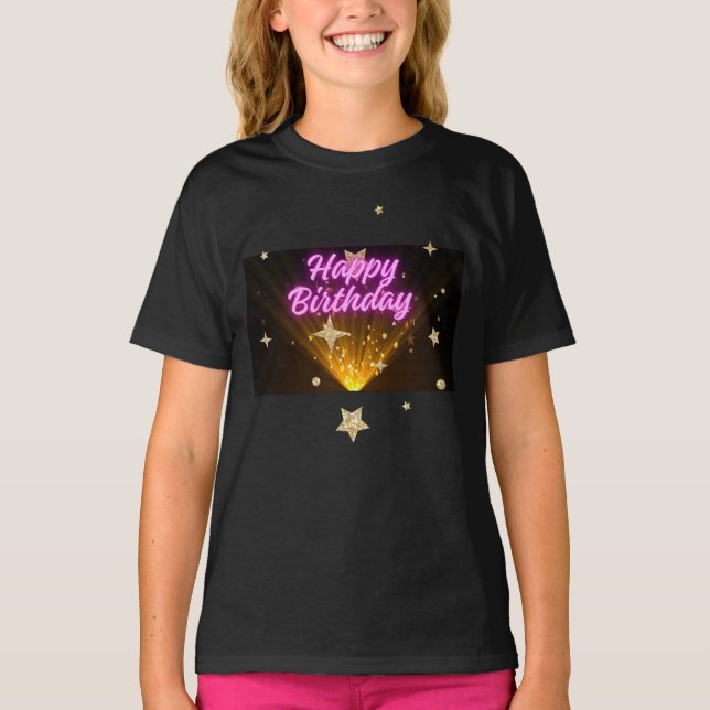 Birthday Girls Basic T-shirt (Frente)