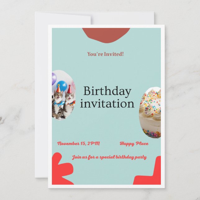 Birthday Party invitation (Frente)