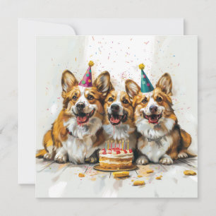 Birthday Pembroke Welsh Corgi Cães