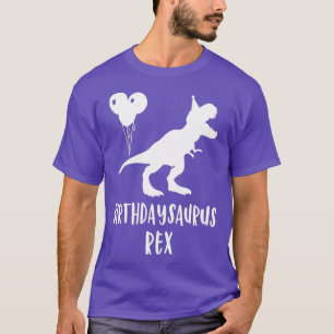 Birthdaysaurus Camisa Engraçado Rex Dinossaur Din