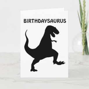 BIRTHDAYSAURUS DINO DINO NO ANIVERSÁRIO CARTÕES