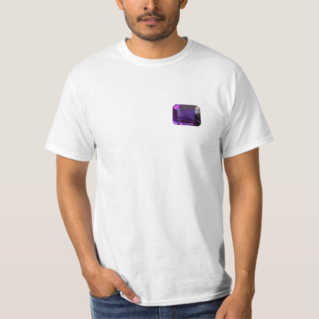 Birthstone Chart Dezembro Tanzanite T-Shirt (Frente)