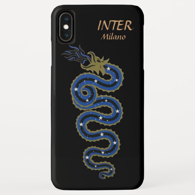 Biscione Nerazzurro, capas de iphone (preto) (Verso)