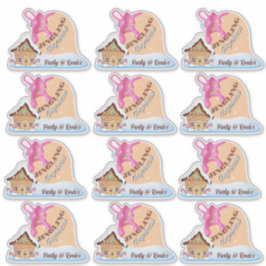 Biscoito de Gengibre Tilintante 12 Adesivos