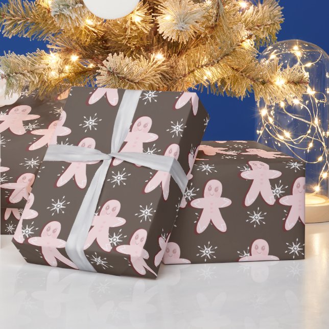 Biscoito Rosa de Gengibre e Papel de Embrulho de F (Feriados)