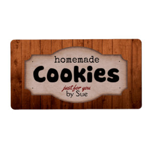 Biscoitos caseiros por VOCÊ etiquetas do vintage