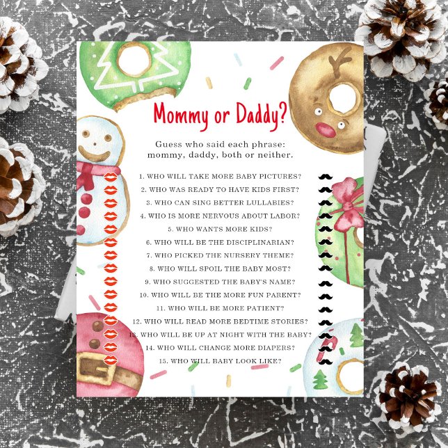 Biscoitos da rosquinha de Natal - jogo de mamãe ou (Criador carregado)