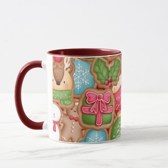 Biscoitos de Gengibre Caneca de Natal (Esquerda)