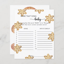 Biscoitos de inverno - dê o nome do jogo do Chá de