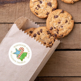 Biscoitos de Natal Caseiros com Etiqueta de Amor