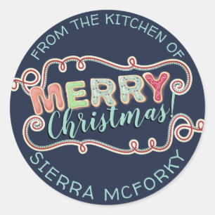 Biscoitos de Natal da cozinha do adesivo