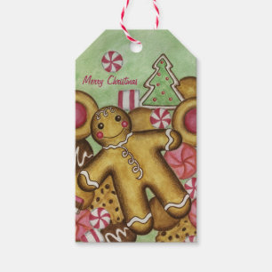 Biscoitos de Natal Gengibre Etiquetas de presente