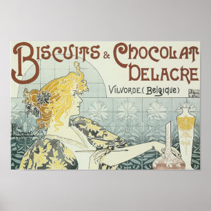 Biscoitos e Poster de Chocolat