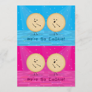 Biscoitos Engraçados Cortáveis Cartões de Dia dos
