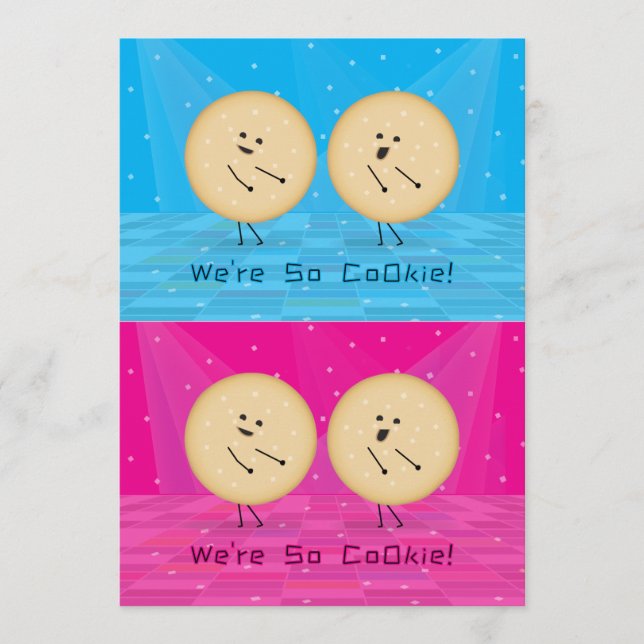Biscoitos Engraçados Cortáveis Cartões de Dia dos  (Frente)
