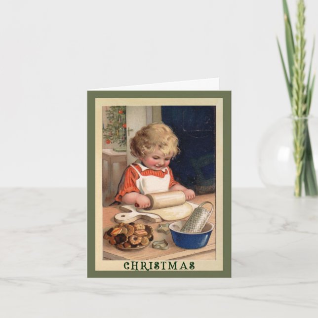 Biscoitos para cozinhar com Cartão de Natal de Rec (Frente)